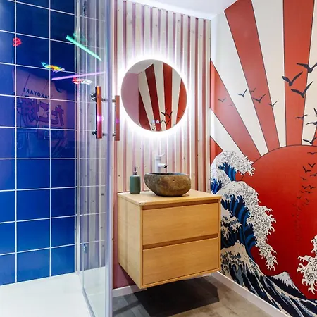 Lägenhet Japan Vibes Balneo, Home Cinema & Gaming A Strasbourg